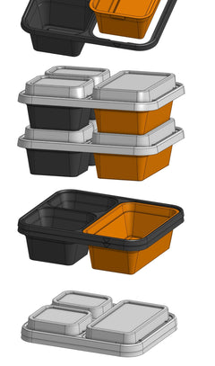 3D render — all angles